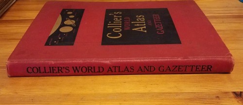 Vintage Collier's World Atlas and Gazetteer 1955 Hardcover P.F. Collier & Son