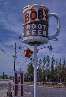 BOB'S ROOT BEER SIGN *2X3 FRIDGE MAGNET* VINTAGE HAMBURGER HOT DOG ICE CREAM