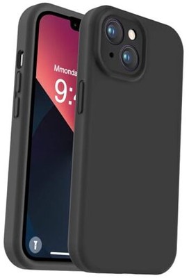  Compatible with iPhone 13 Case, Liquid Silicone Upgrade [Camera Black