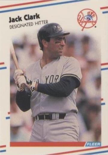 1988 Fleer 经典微缩模型 - Jack Clark #39
