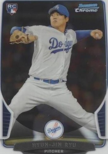 リュウ　ジン 2013 Bowman Draft Hyun-Jin Ryu Orange Eis Refraktor RC 4/5