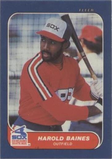 1986 Fleer классические миниатюры - Гарольд Бейнс #42