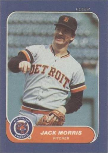 1986 Fleer классические миниатюры - Джек Моррис #48