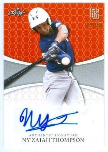 2022 Leaf Perfect Game National Showcase - Ny'zaiah Thompson #BA-NT2