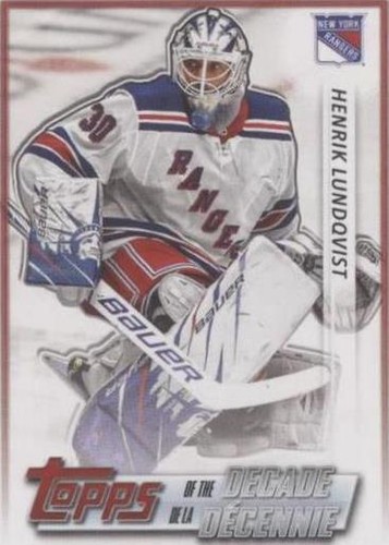 2020-21 Topps NHL Stickers - Henrik Lundqvist #626