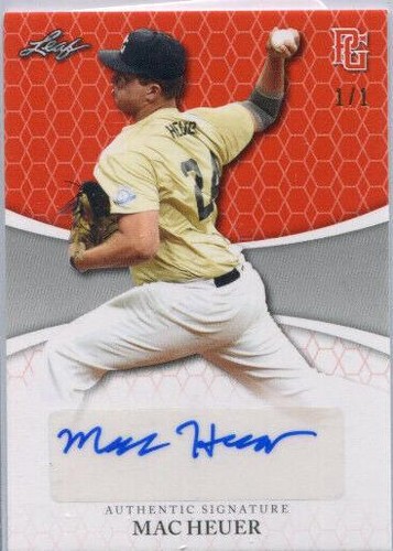 2022 Leaf Perfect Game National Showcase - Mac Heuer #BA-MH1