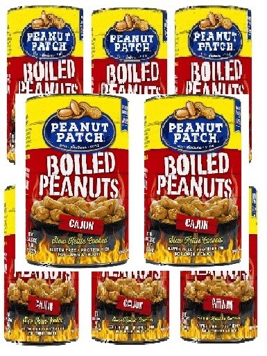 Peanut Patch Cajun Green Boiled Peanuts 12X 13.5 ounce cans Free Shipping