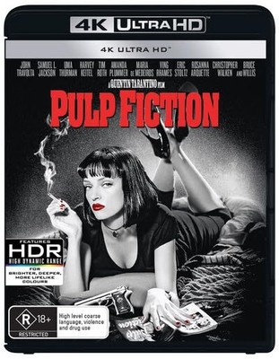 Pulp Fiction   A Tarantino Film   J.Travolta, U.Thurman   Region Free (Blu-ray)