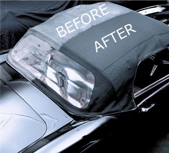 Renovo 500ml *BLACK DYE* Convertible Car Hood, Soft Top **PLUS FREE APP