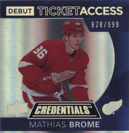 2021-22 Upper Deck Credentials - Mathias Brome #76