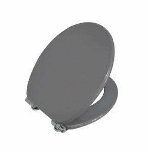 CopriWater Copri Water Sedile WC Bagno Universale Cerniere Acciaio Grigio dfh