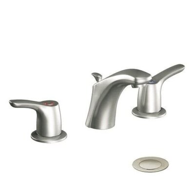 Moen CFG CA42111BN Baystone Widespread Bathroom Faucet w VALVE - Brushed Nickel