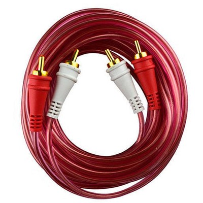 Rca cable 1.5' audiopipe ofc clear installer series