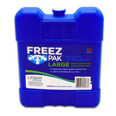 Freez Pak LARGE Icicle Reusable Camping/Cooler Ice Pack Substitute Blue