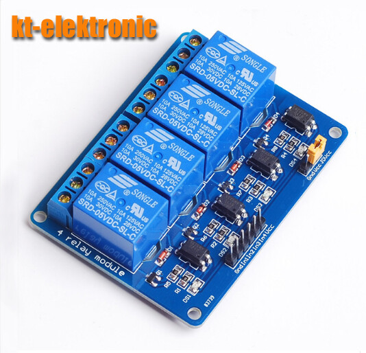 Relais Modul 4-Kanal 5V Optokoppler Relaiskarte Relaisplatine Arduino 230V
