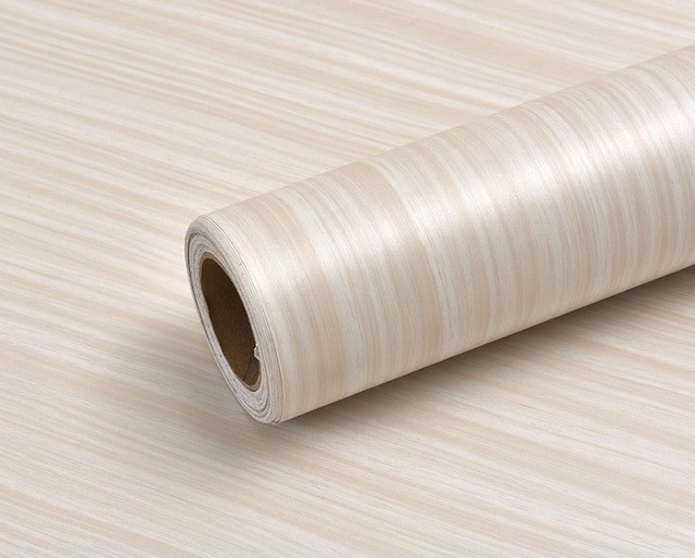 Rotolo Pellicola Adesiva Effetto Legno Chiaro 45cmx2m Cassetti Mobili Parati dfh