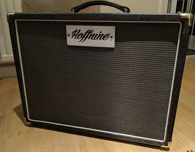 Custom Hoffnine 1x12 Guitar Cab Black Snakeskin Tolex V30 In