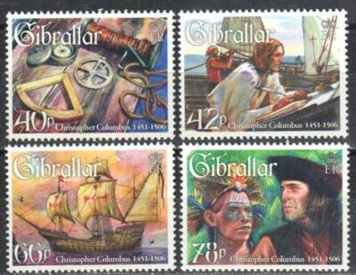 Gibraltar Stamp 1056-1059  - Christopher Columbus, explorer