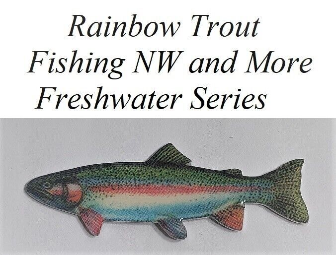 "1" Rainbow Trout Hat or Lapel Pin - Freshwater Series