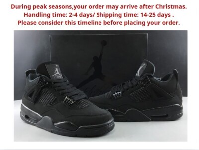 Jordan 4 ''Bred Reimagined'' Black Cat 2024 Men's All Size US 7-12