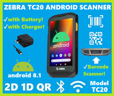 Zebra TC20 Android Handheld 2D/1D/QR Barcode Scanner TC200J-10C112US!  