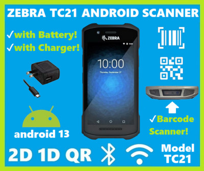 Zebra TC21 / TC26 / TC20 Wireless Android Handheld 2D/1D/QR Barcode Scanners!  