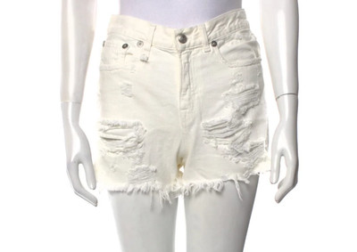 R13- White- Mini Denim Shorts- NWOT- Size 25