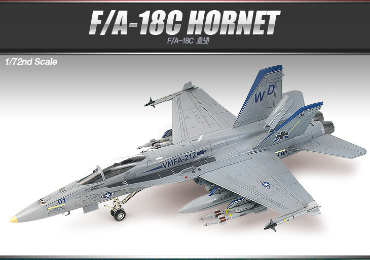 ACADEMY 1/72 F/A-18C HORNET #12411 Model Kit | eBay