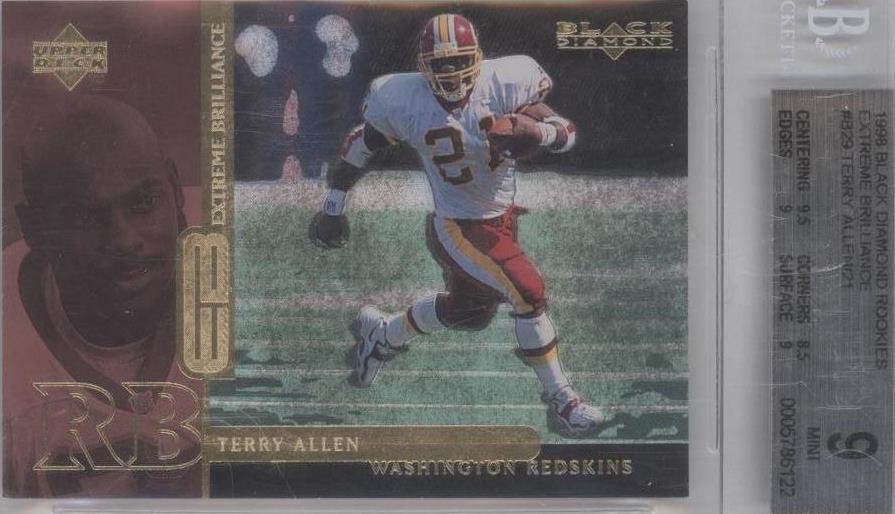 1998 Upper Deck Black Diamond Rookie Edition Terry Allen #B29