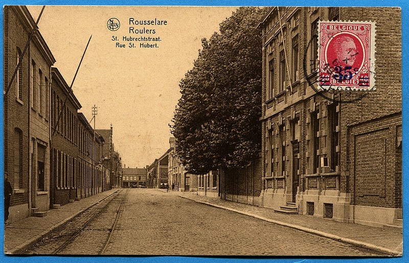 Cpa: Rousselare / Roulers - Rue St. Hubert / 1927