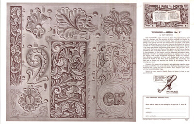 Leather Craft Doodle Pattern     Designing --Lesson No. 2