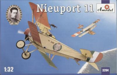 Amodel 3204 Nieuport 11 Alvaro Leonardi (Italy) model kit, 1/32 scale plastic