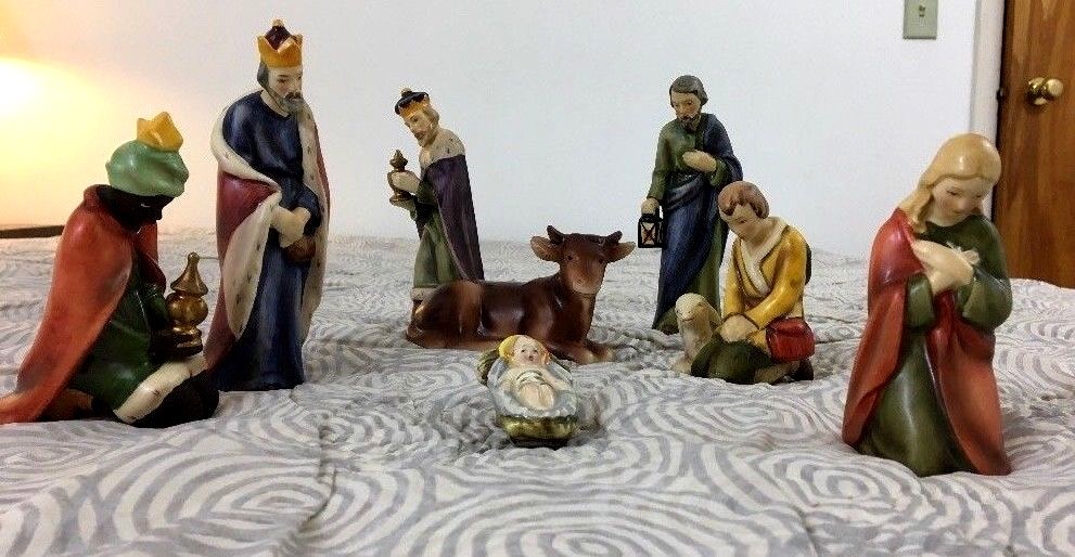 Vintage Collectible Goebel Nativity Set Germany Full Bee Mark 1950-1959