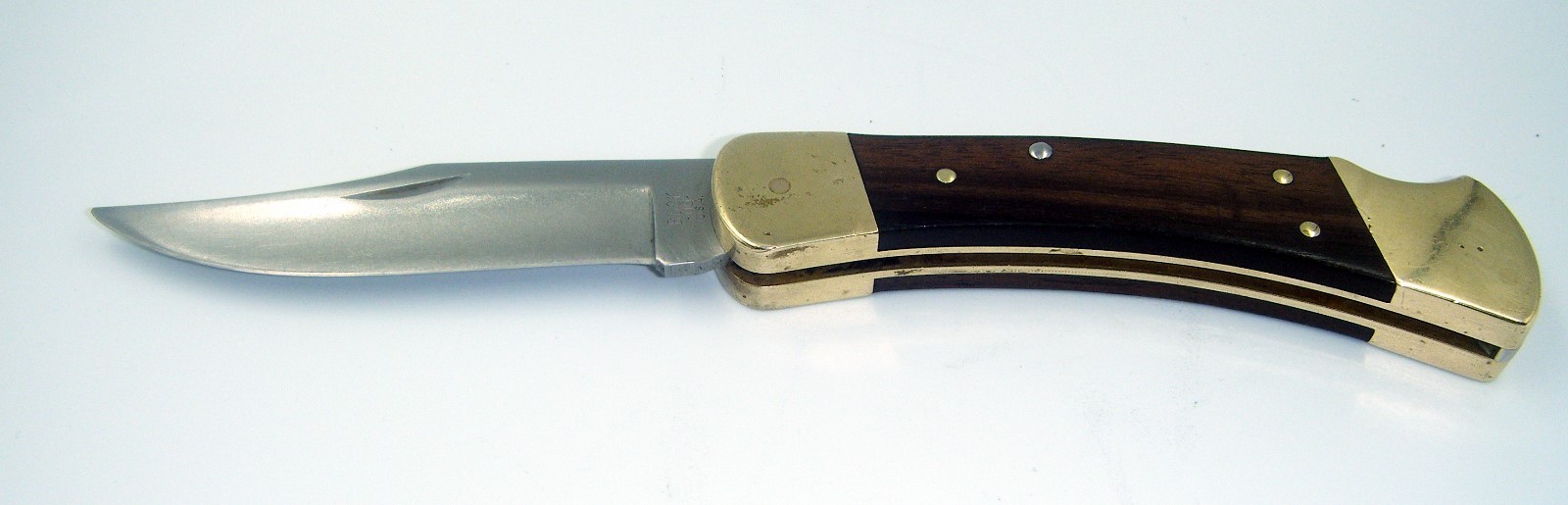 Vintage Buck Lockblade Folding Knife With Sheath Model 110 1974-1980
