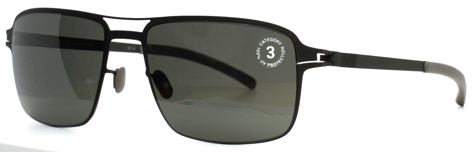 MYKITA Chester 002 Black Mens Aviator Full Rim Sunglasses 56