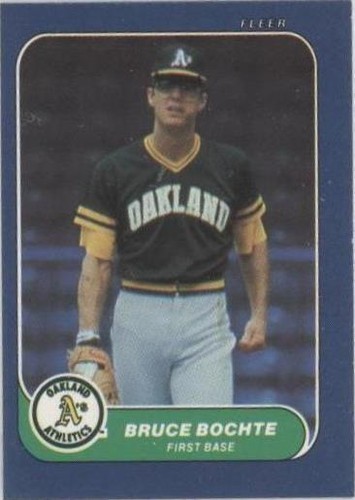 1986 Fleer Classic Miniatures - Bruce Bochte #86