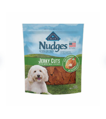 Blue Buffalo Nudges Natural Jerky Cut Dog Treats, Chicken Flavored, 40 oz.