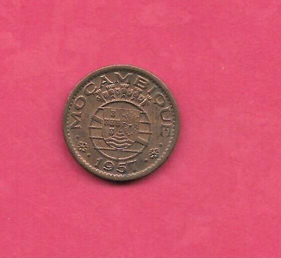 MOZAMBIQUE KM81 1957 50 CENTAVOS XF EXTRA FINE NICE OLD VINTAGE COLONIAL COIN