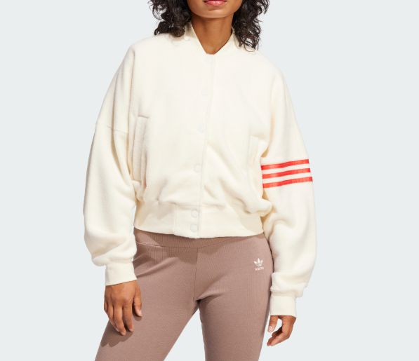 adidas シルバー ジャケット ASIA M adidas Originals Chinese Tang-Style Satin Striped Stand