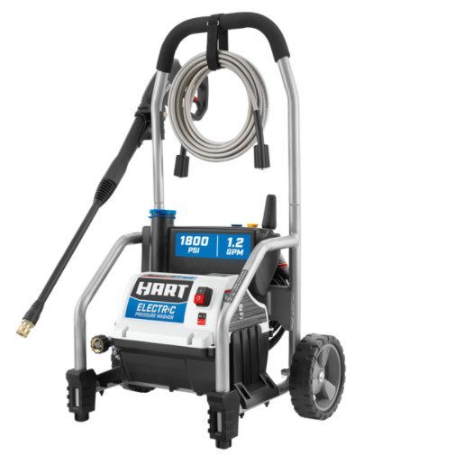 Electric Pressure Washer Durable Hand Truck Turbo Nozzle Cleaning Power Compact