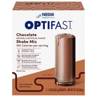 OPTIFAST   800 CHOCOLATE SHAKE MIX | 3 BOXES = 21 SERVINGS | BRAND NEW and FRESH