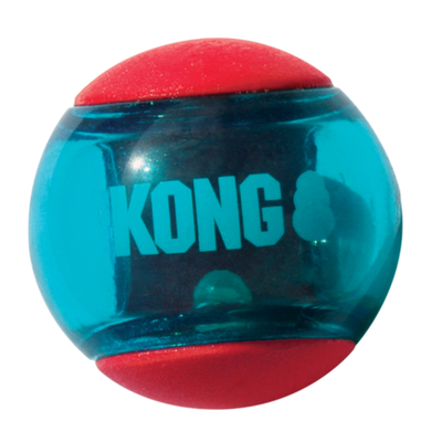 KONG Spielzeug Squeezer Squeezz Action RedBall Gr. S, M, L Hunde Spielzeug Ball