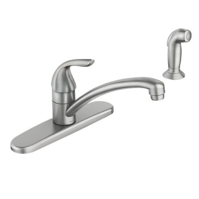 Adler Spot Resist Stainless One-Handle Kitchen Faucet Moen 87202SRS