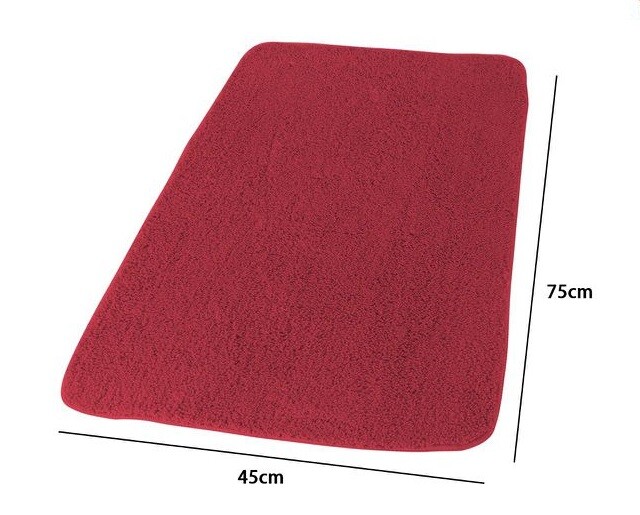 Tappeto Tappetino Per Bagno Arredo 45x75cm Rosso dfh