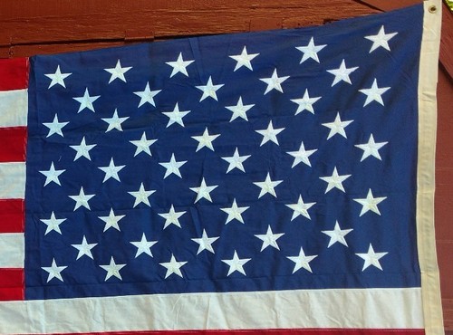 50 Star USA Flag 4.75' x 9.25' Sewn Stars VALLEY FORGE
