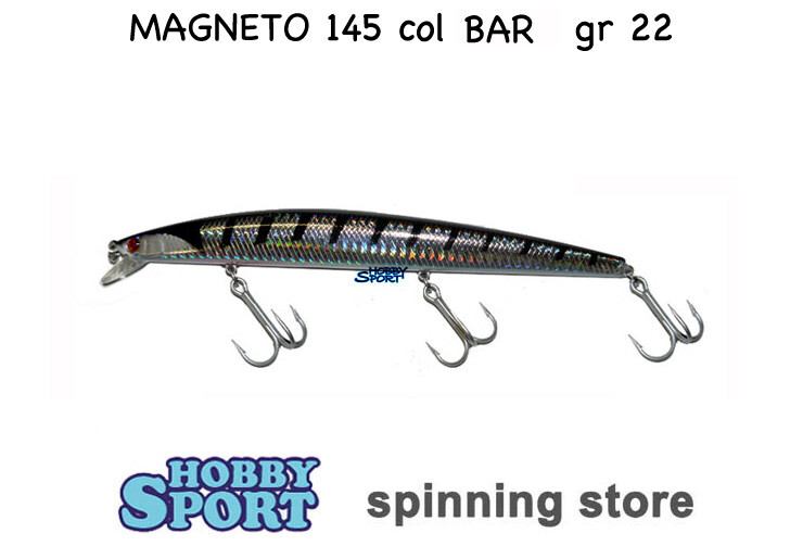 LONG JERK MAGNETO 145 Col BAR  22 GR  MINNOW  RAPTURE TRABUCCO  14,5 CM 18004623