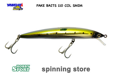 FAKE BAITS 110 col SMIM YAMASHITA MARIA MINNOW 12 GR FLOATING SPINNING MARE LAGO