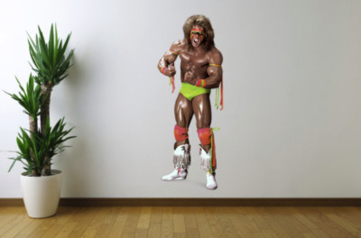 Ultimate Warrior Wall Decal Wrestling Removable Sticker Reusable Decor Cling