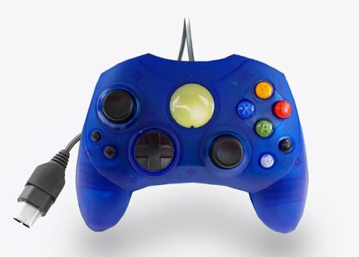 Wired  S- type Controller - For The Original Microsoft XBOX multiple Colors