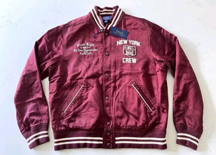 Polo Ralph Lauren 1967 New York Crew Rowing Maroon Letterman Polo Ralph Lauren 1967 New York Crew Rowing Maroon Letterman